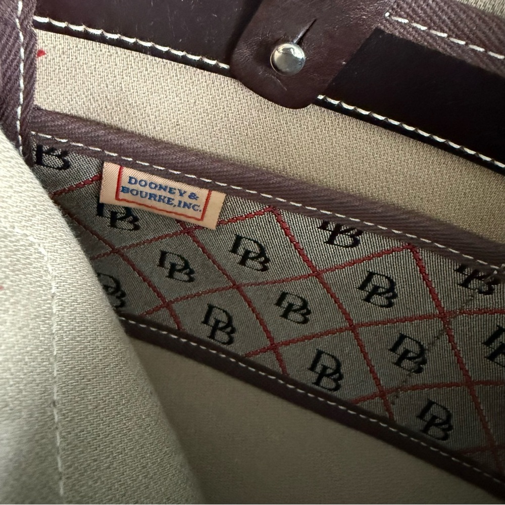 Dooney and Bourke Vintage Quilted Monogram Zip Top Tote - Picture 12 of 12